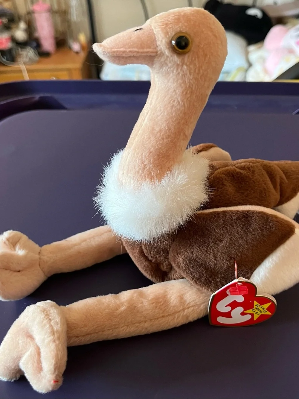 Stretch the Ostrich Beanie Baby